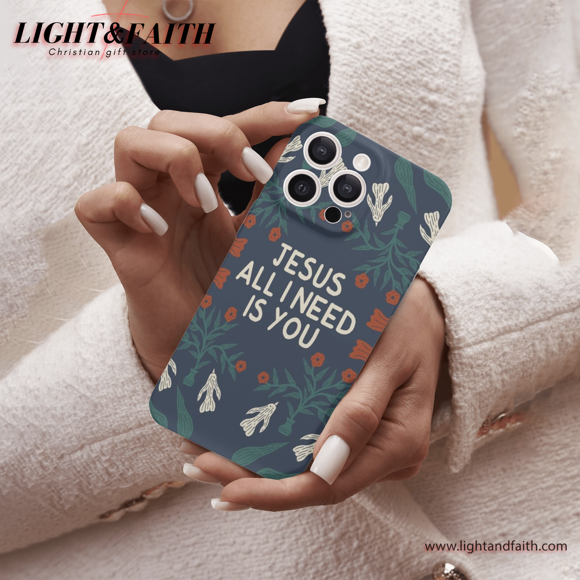 Jesus All I Need You Phone Case, Christian Phone Case, Bible Verse Phone Case, Religious Gift, PCLAF09